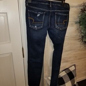American Eagle Outfitters Jeans - American Eagle Destroyed Super Low Jeggings American Eagle Outfitters Jeans - American Eagle Destroyed Super Low Jeggings